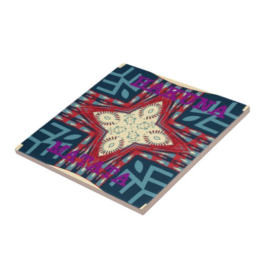 Hakuna Matata Text Hope Abstrakt Art Print Design Fliese (Seite)