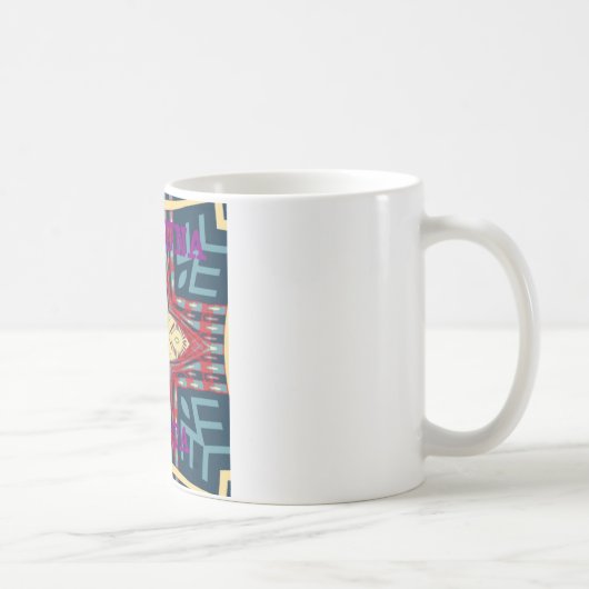 Hakuna Matata Text Hope Abstrakt Art Print Design Kaffeetasse (Rechts)