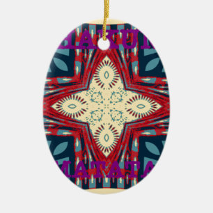 Hakuna Matata Text Hope Abstrakt Art Print Design Keramikornament