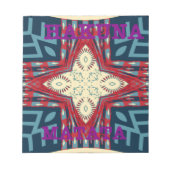 Hakuna Matata Text Hope Abstrakt Art Print Design Notizblock (Vorderseite)