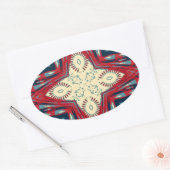 Hakuna Matata Text Hope Abstrakt Art Print Design Ovaler Aufkleber (Umschlag)