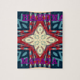 Hakuna Matata Text Hope Abstrakt Art Print Design Puzzle