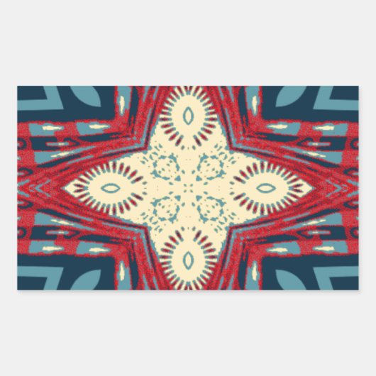 Hakuna Matata Text Hope Abstrakt Art Print Design Rechteckiger Aufkleber (Vorderseite)