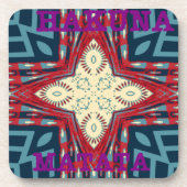 Hakuna Matata Text Hope Abstrakt Art Print Design Untersetzer (Vorderseite)