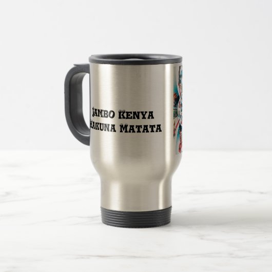 Hakuna Matata Travel mug Reisebecher (Vorderseite Links)