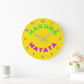 Hakuna Matata Wallclock Große Wanduhr (Zuhause)