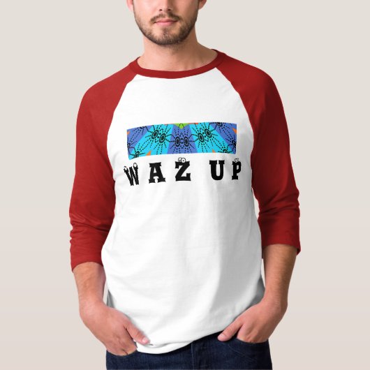 Hakuna Matata WAZ UP Men's Basic Ringer T - Shirt (Vorderseite)