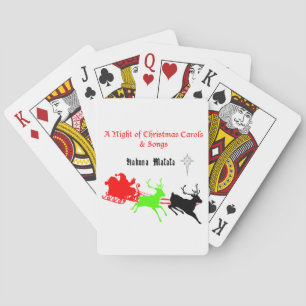 Hakuna Matata Weihnachtsmann-Geschenke mit Weihnac Spielkarten