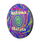Hakuna Matata - Whirlpool-Design mit lebhaften Far Dartscheibe (Vorderseite rechts)