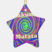 Hakuna Matata - Whirlpool-Design mit lebhaften Far Keramikornament (Links)
