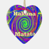 Hakuna Matata - Whirlpool-Design mit lebhaften Far Keramikornament