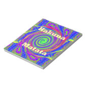 Hakuna Matata - Whirlpool-Design mit lebhaften Far Notizblock (Rotiert)