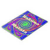 Hakuna Matata - Whirlpool-Design mit lebhaften Far Notizblock (Linke Seite)