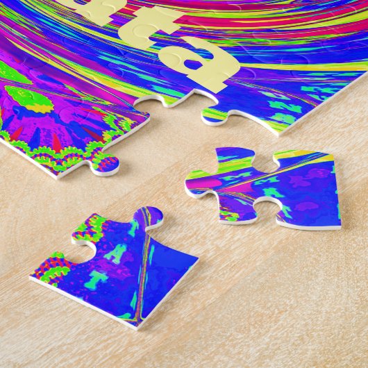 Hakuna Matata - Whirlpool-Design mit lebhaften Far Puzzle (Seite)