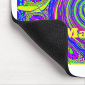Hakuna Matata – Wirbeldesign mit lebendigen Farben Mousepad (Ecke)
