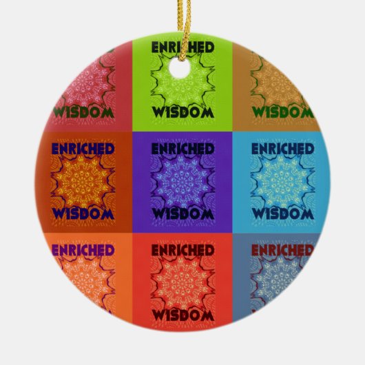 Hakuna Matata Wisdom Enriched Keramik Ornament (Vorne)