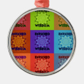 Hakuna Matata Wisdom Enriched Silbernes Ornament (Vorne)