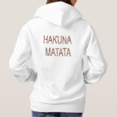 Hakuna Matata Women's American Apparel Hoodie (Rückseite)
