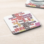 Hakuna Matata Wort Getränkeuntersetzer (Linke Seite)