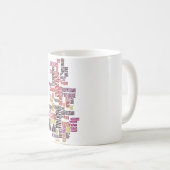 Hakuna Matata Wort Kaffeetasse (VorderseiteRechts)