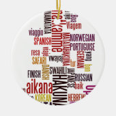 Hakuna Matata Wort Keramik Ornament (Vorne)