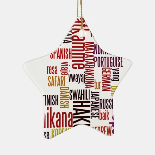 Hakuna Matata Wort Keramikornament (Rechts)