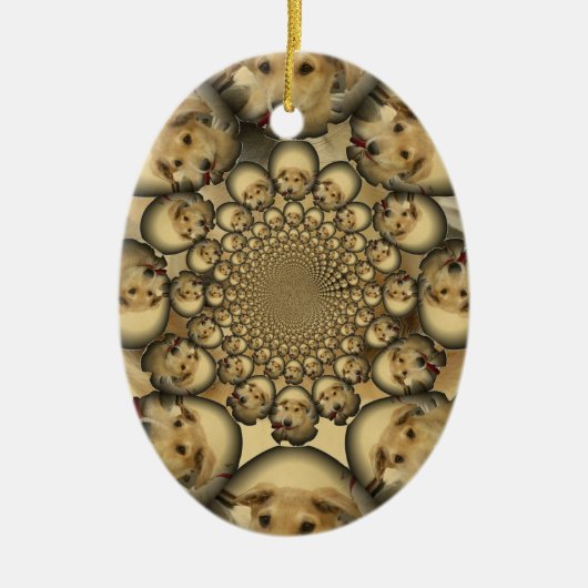 Hakuna Matta Puppies und Hunde unendlich phantasti Keramik Ornament (Vorne)