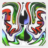 HakunaMatata hakunamatata Geschenke Quadratischer Aufkleber (Vorderseite)