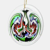 HakunaMatata hakunamatata Geschenkfarben Keramik Ornament (Links)