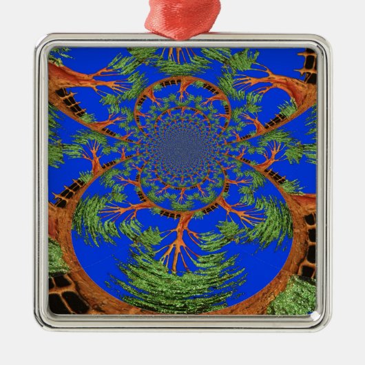 HakunaMatata Ich bin nicht allergisch auf Menschen Silbernes Ornament (Vorne)