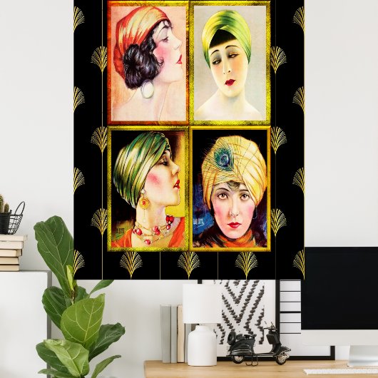 Hal Phyff Art Deco Ladys 1926 Poster (Heimbüro)