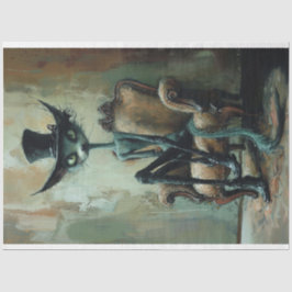 Hal the Halloween Cat Seidenpapier