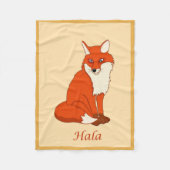 Hala the Good Fox Fleecedecke (Vorderseite)