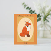 Hala the Good Fox Postcard Postkarte (Stehend Vorderseite)
