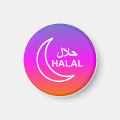 Halal Englisch Arabisch Geschäft Magnet (Vorne)
