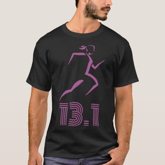 Halb 13 1 km Joggermarathon laufen T-Shirt (Vorderseite)