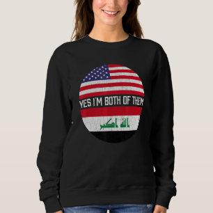 Halb-Amerikaner, halb Iraker, Flaggenfamilie der U Sweatshirt