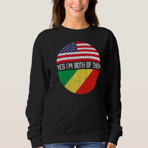 Halb-Amerikaner, Halbkongolesische Flagge, Herit Sweatshirt