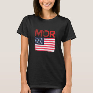 Halb-Amerikaner - Halbmarokkanische Flagge Marokko T-Shirt