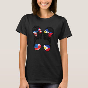Halb-Amerikaner Half Filipino Girl USA Philippine T-Shirt