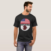 Halb Amerikaner Half Nara USA Flaggenfamilie Erbe T-Shirt (Vorne ganz)