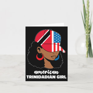 Halb Amerikaner und Trinidadian Usa Trinidad Tobag Karte