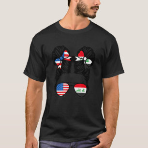 Halb Amerikanerin Halb Irakerin Mädchen USA Irak F T-Shirt