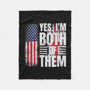 Halb amerikanisch halb britisch USA-Flagge Vereini Fleecedecke
