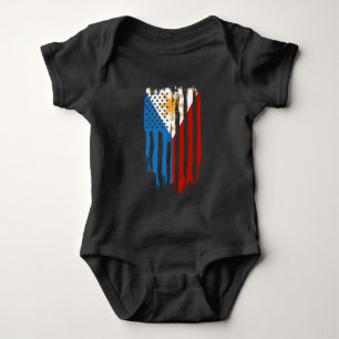 Halb Amerikanisch Halb Filipino Philippinen-Flagge Baby Strampler