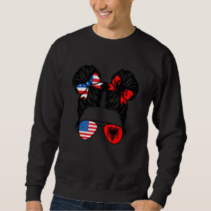 Halb amerikanisches halb albanisches Mädchen USA A Sweatshirt