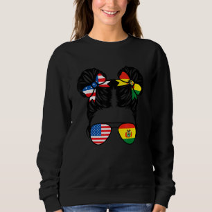 Halb amerikanisches halb bolivianisches Mädchen US Sweatshirt