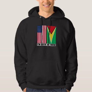 Halb amerikanisches, halb guyanisches Erbe USA & G Hoodie