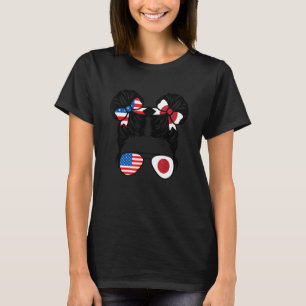 Halb amerikanisches halb japanisches Mädchen USA J T-Shirt