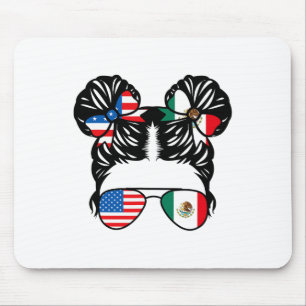 Halb amerikanisches halb mexikanisches Mädchen USA Mousepad